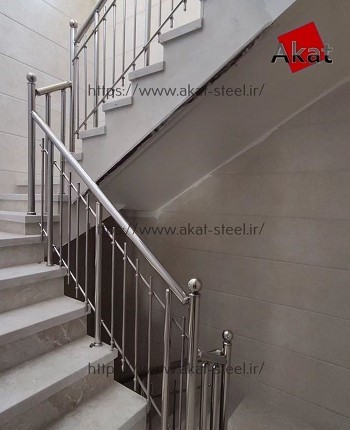 نرده استیل راه پله حصاری